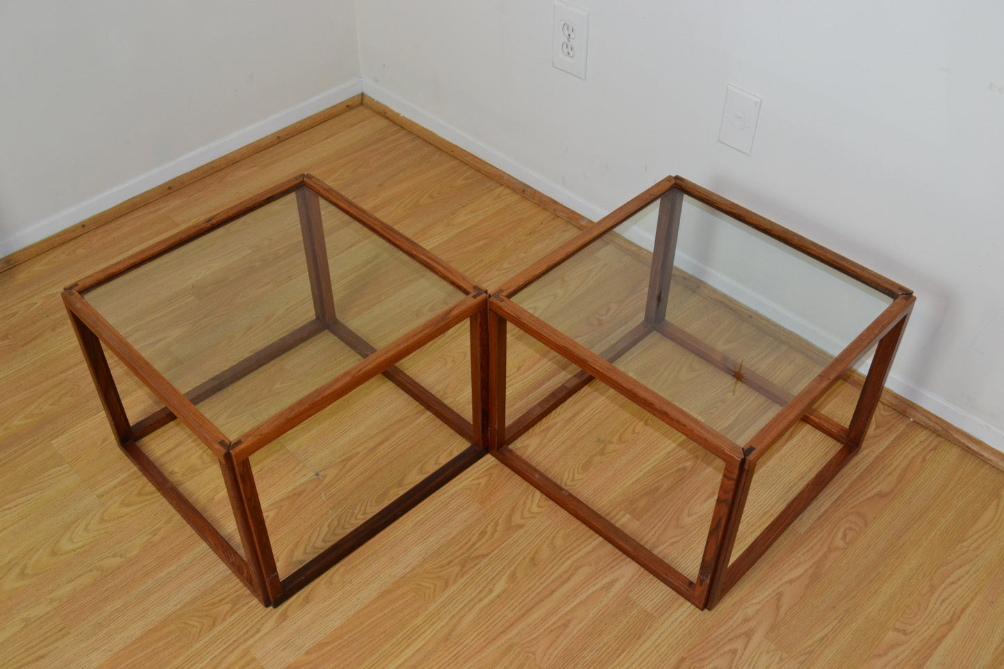 Danish Modern Kai Kristiansen Rosewood Cube Tables