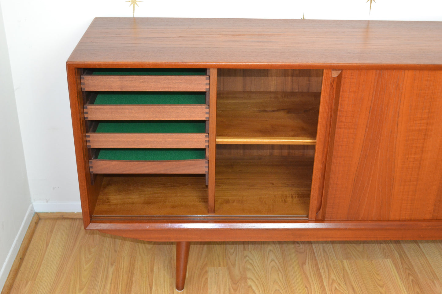 Danish Teak Petite Sideboard/Credenza