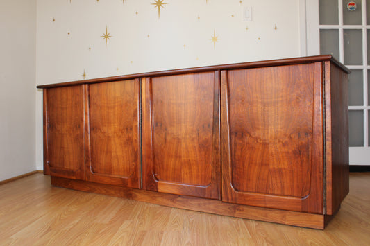 American Modernist Walnut Sideboard