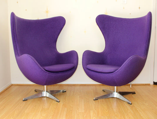 Pair-Contemporary Reproduction Egg Chairs