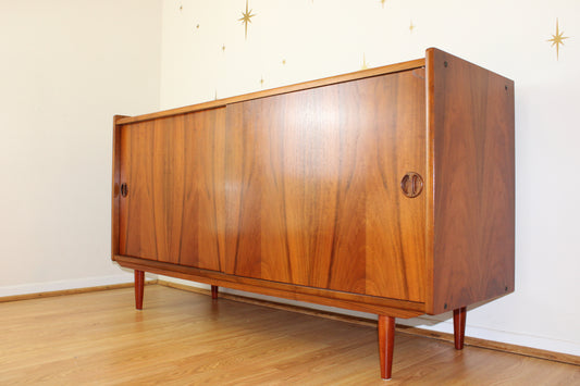 Danish Modern Teak Compact Sideboard