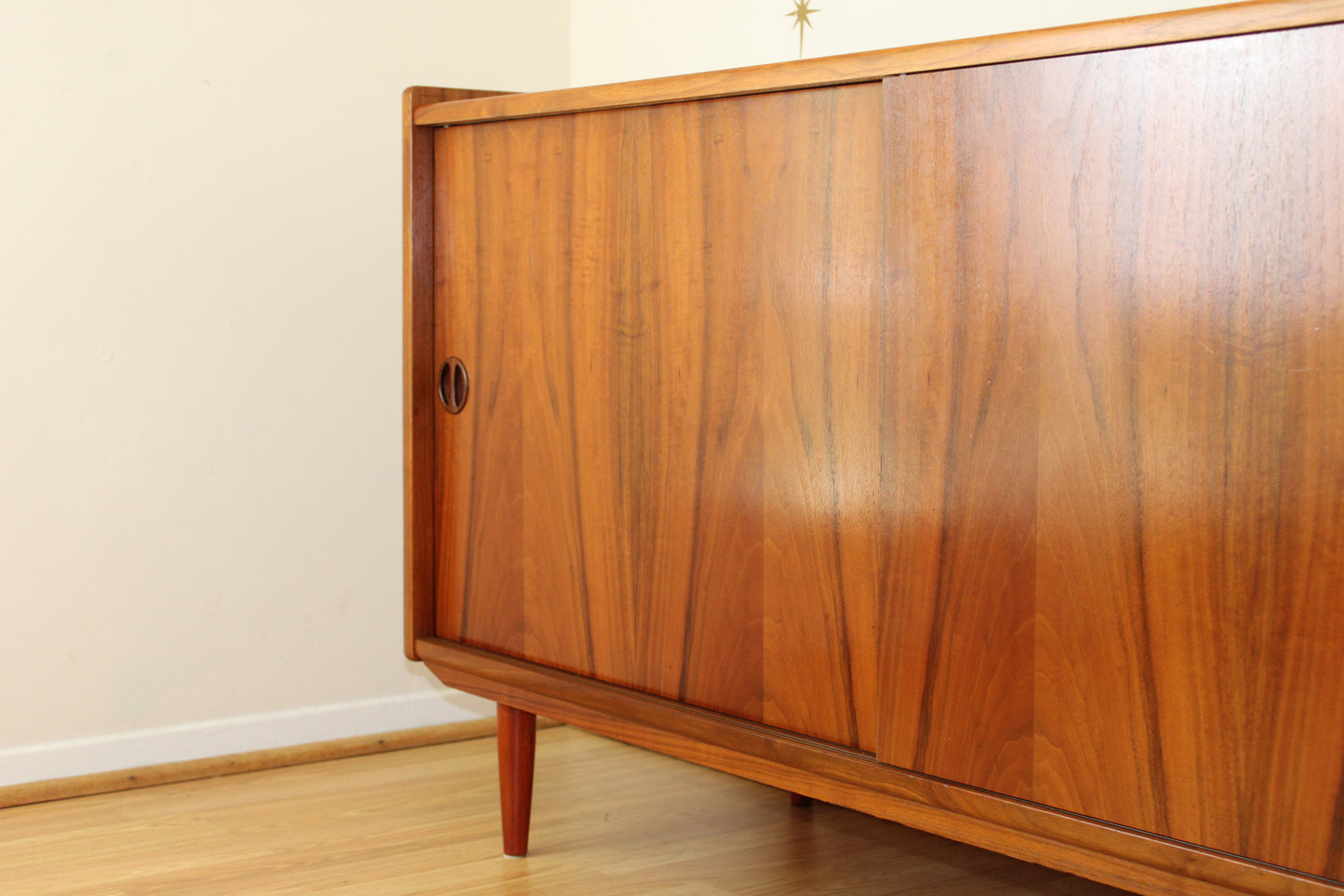 Danish Modern Teak Compact Sideboard