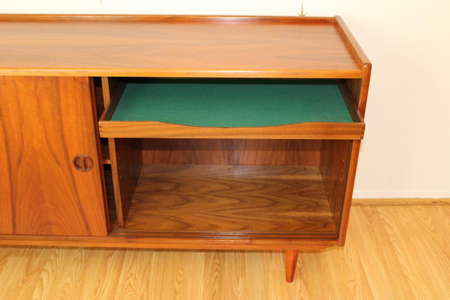 Danish Modern Teak Compact Sideboard