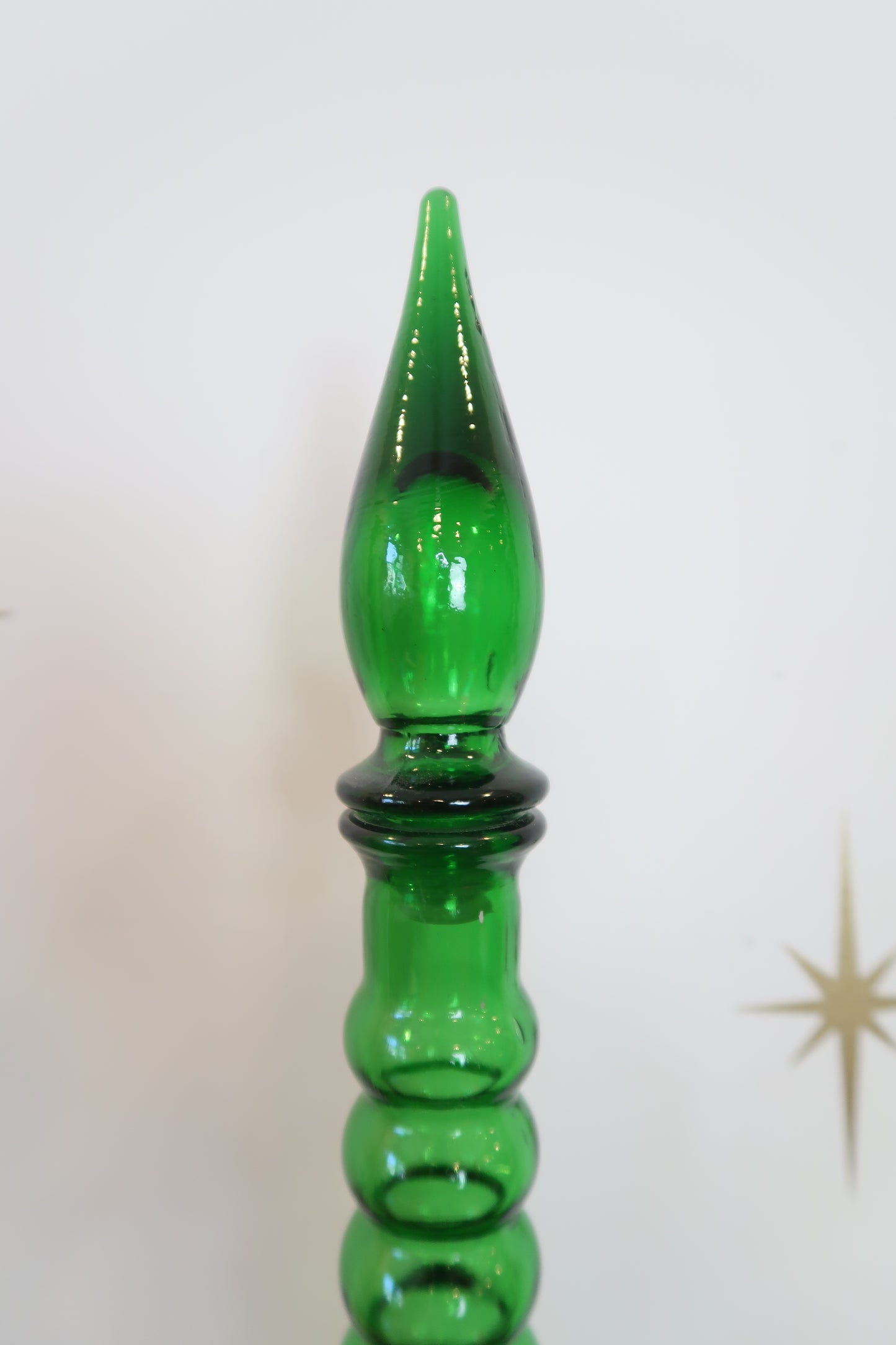 Emerald Green Genie Decanter