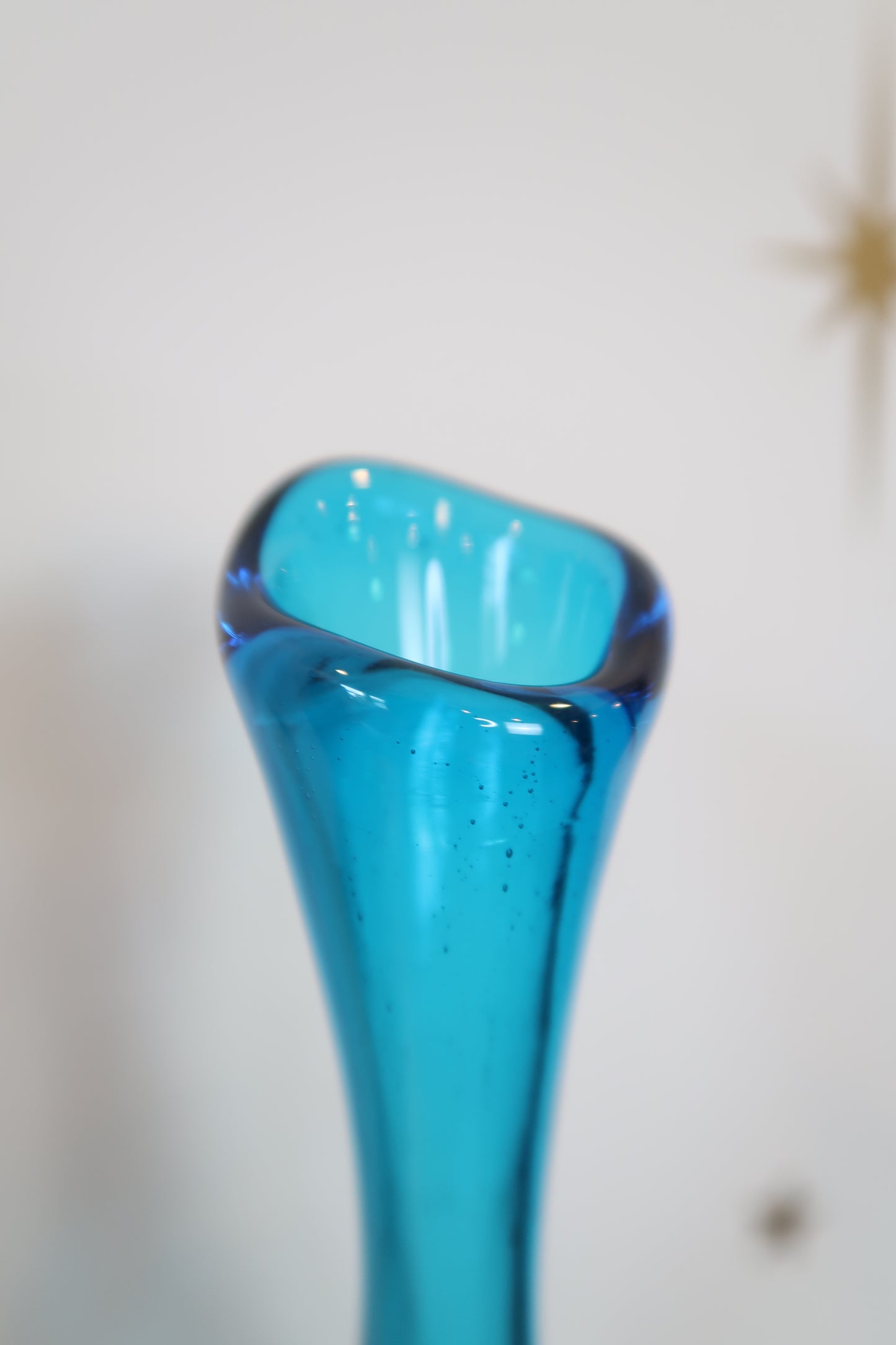 Small Cobalt Blue Crackle Vase